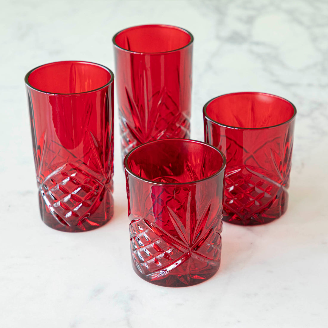 Dublin Crystal Red Glassware