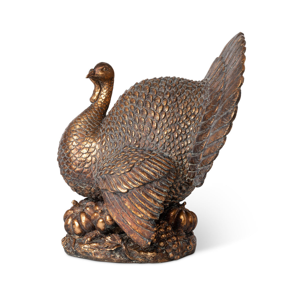 Antiqued Bronze Turkey Centerpiece