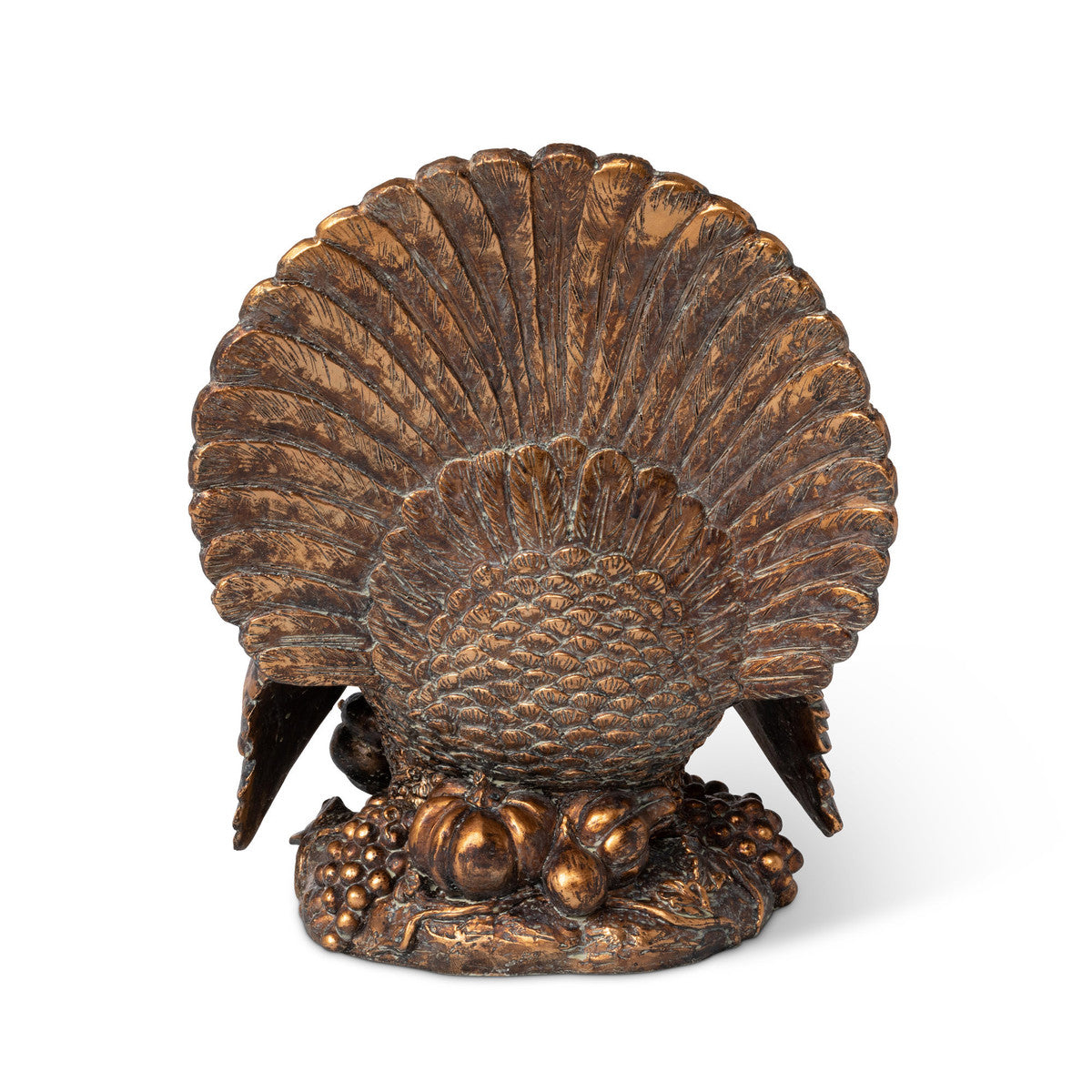 Antiqued Bronze Turkey Centerpiece