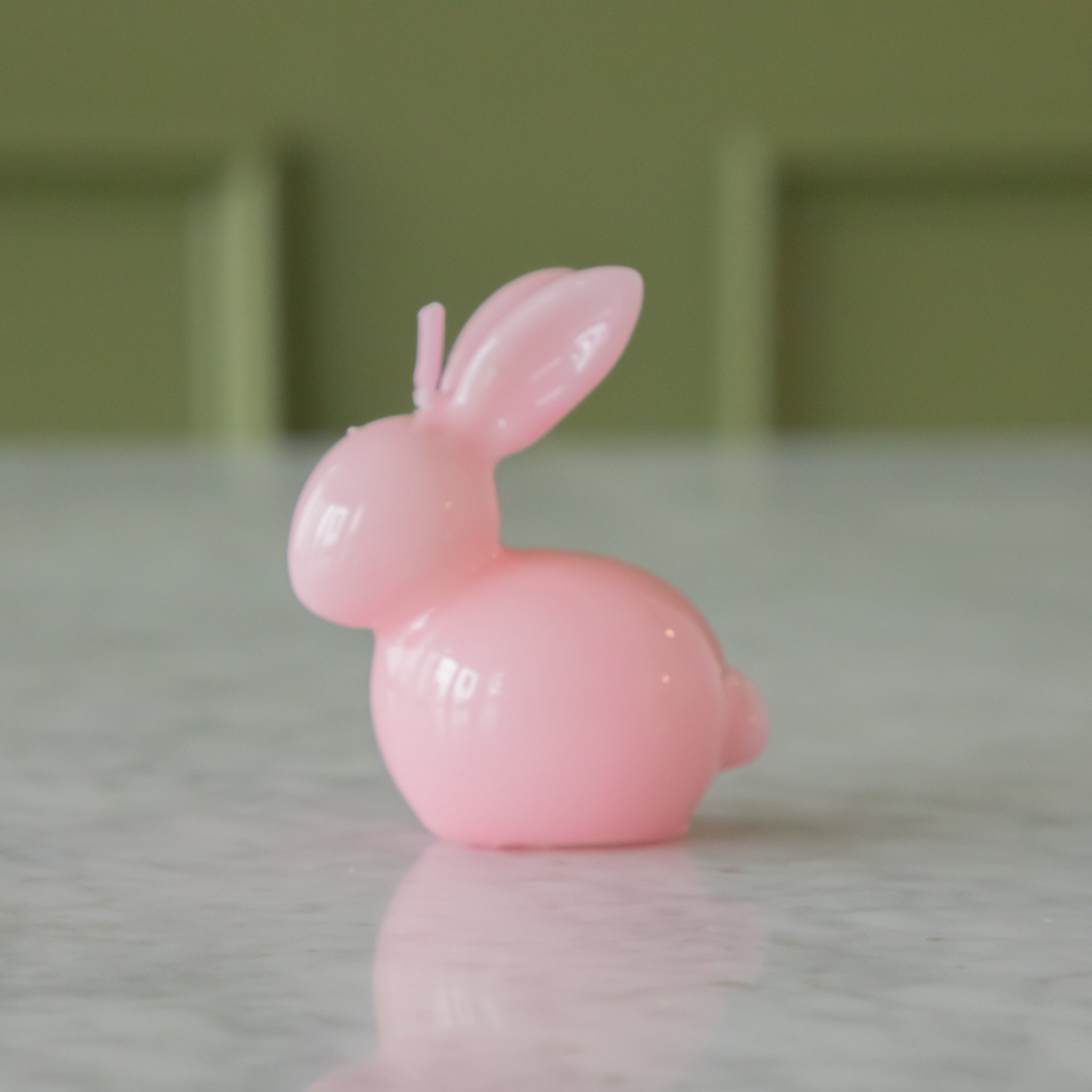 Light Pink Bunny Candle.