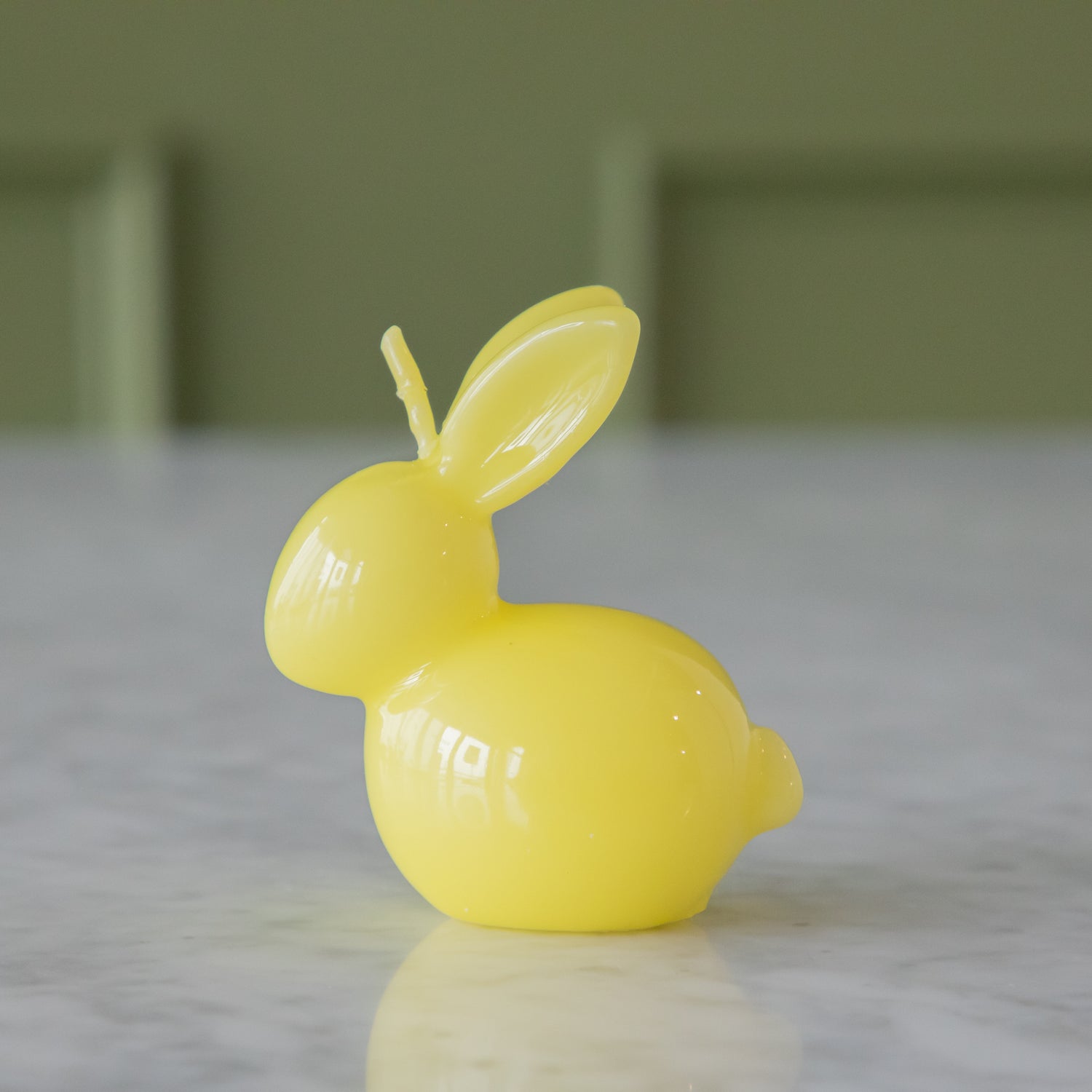 Yellow Bunny Candle.