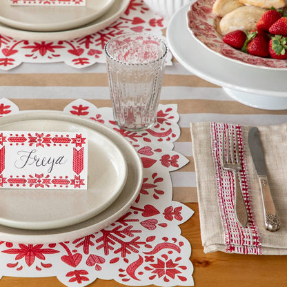 Die-cut Fair Isle Snowflake Placemat