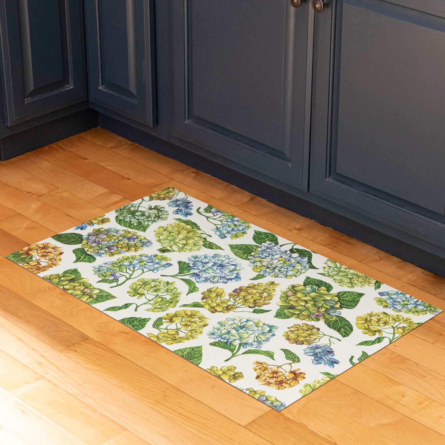 Hydrangeas Vinyl Floor Mat