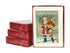 Stack of three boxed card sets and one front facing showing the Santa Claus Christmas Card.