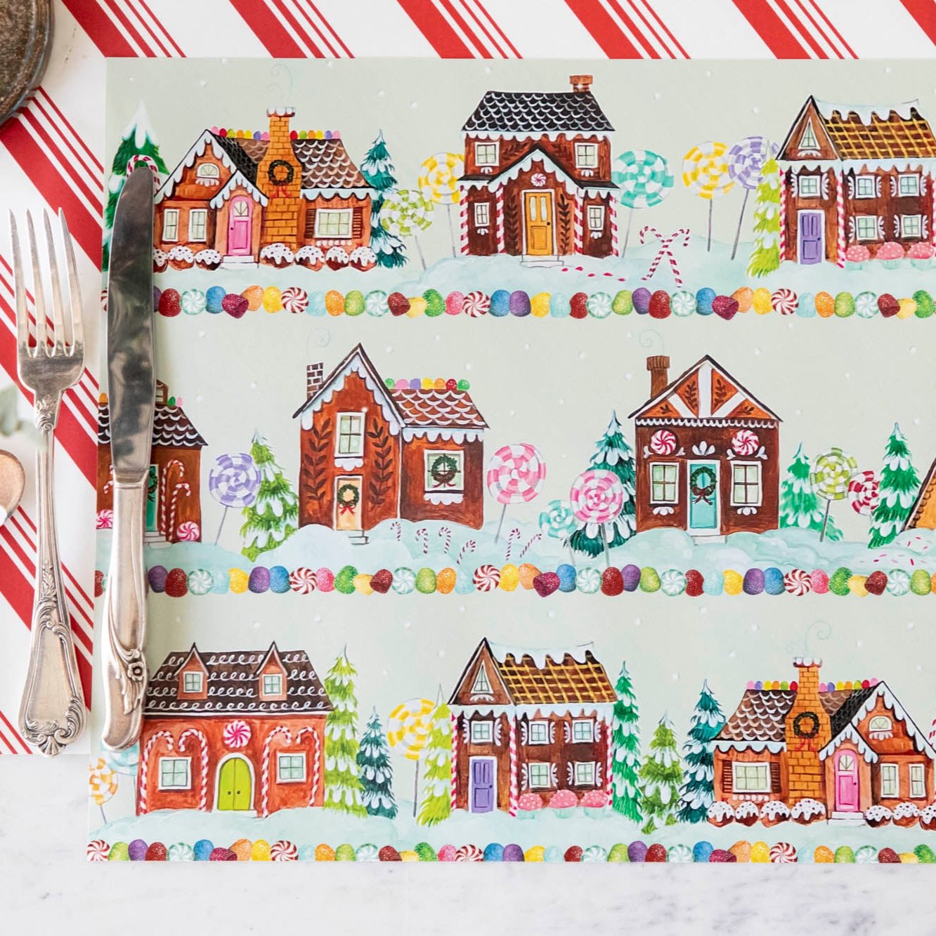 Gingerbread Village Placemat