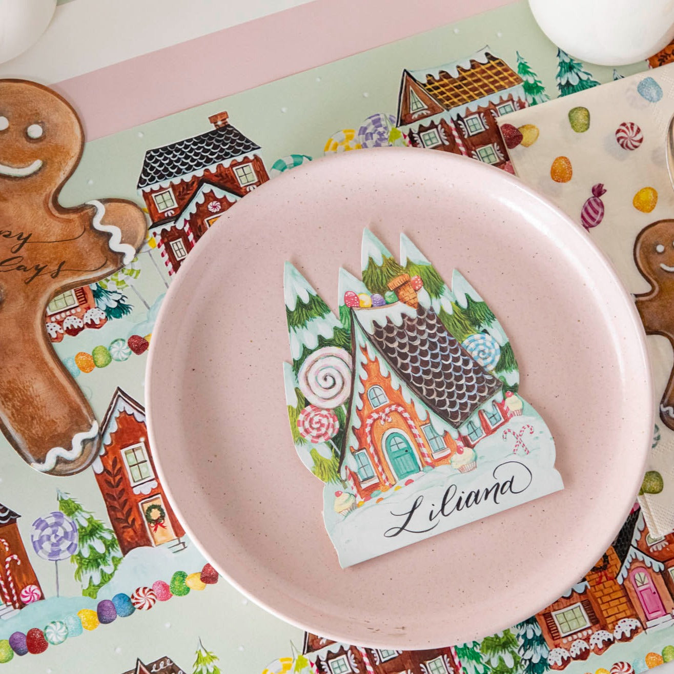 Gingerbread Village Placemat