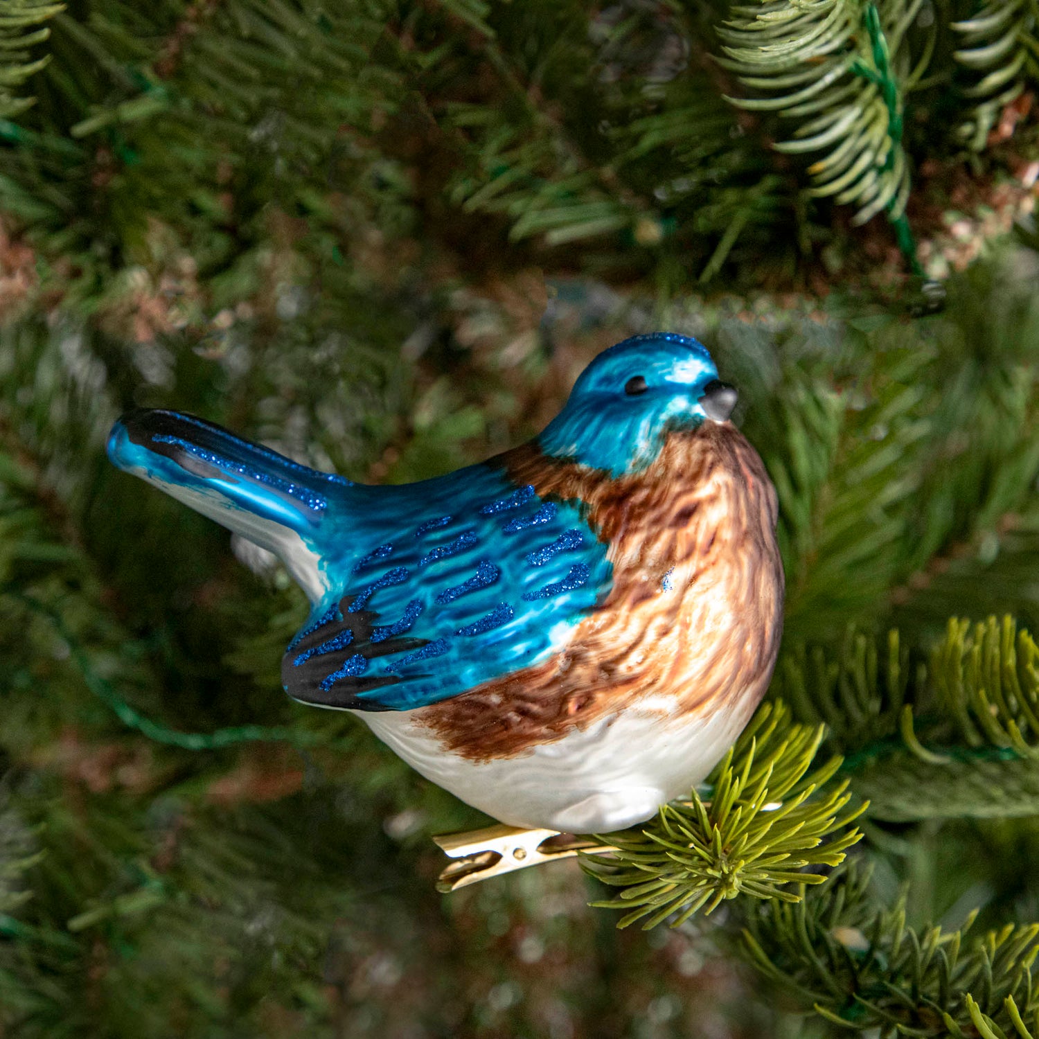 Glass Bird Clip Ornaments