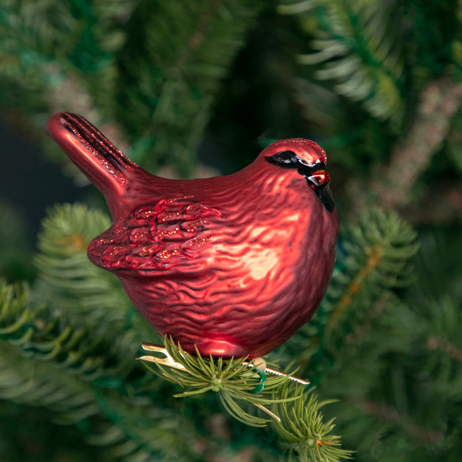 Glass Bird Clip Ornaments