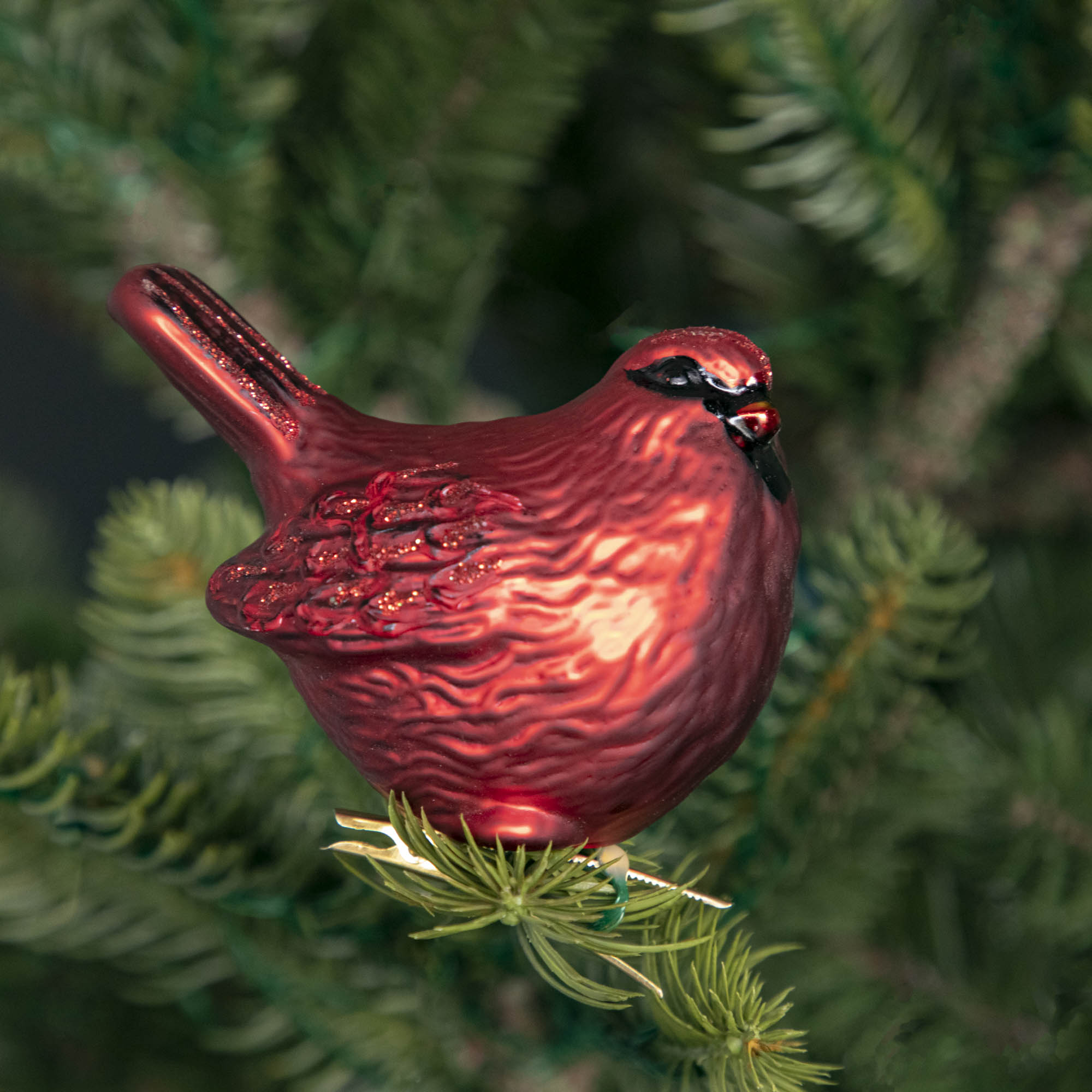 Glass Bird Clip Ornaments