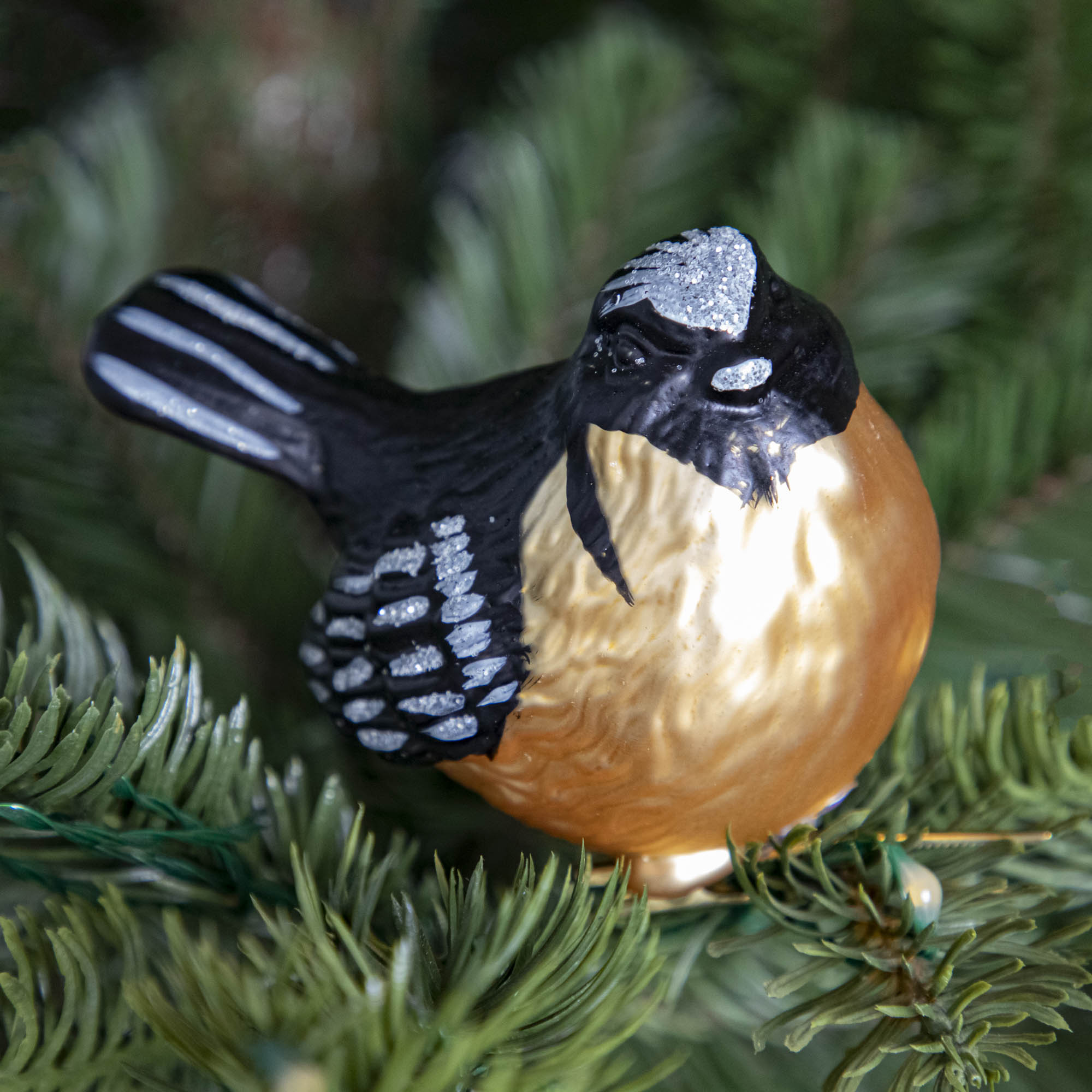 Glass Bird Clip Ornaments