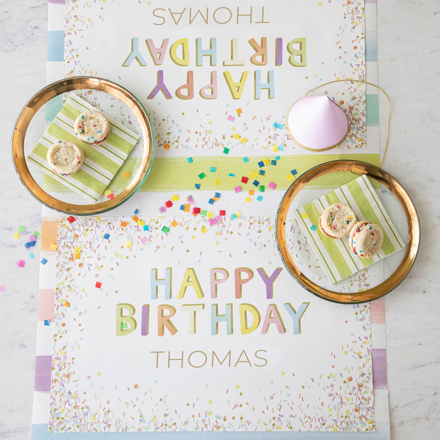 Happy Birthday Sprinkles Personalized Placemat