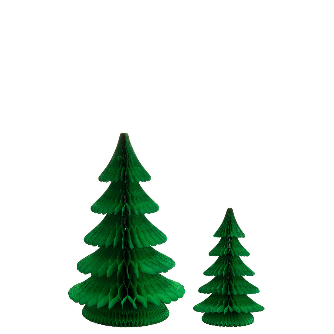 Green, Honeycomb Large and Medium Trees Set of 2.