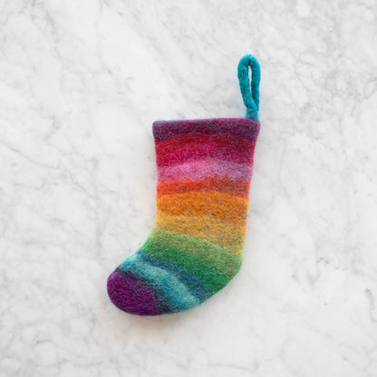 Felt Rainbow Stocking