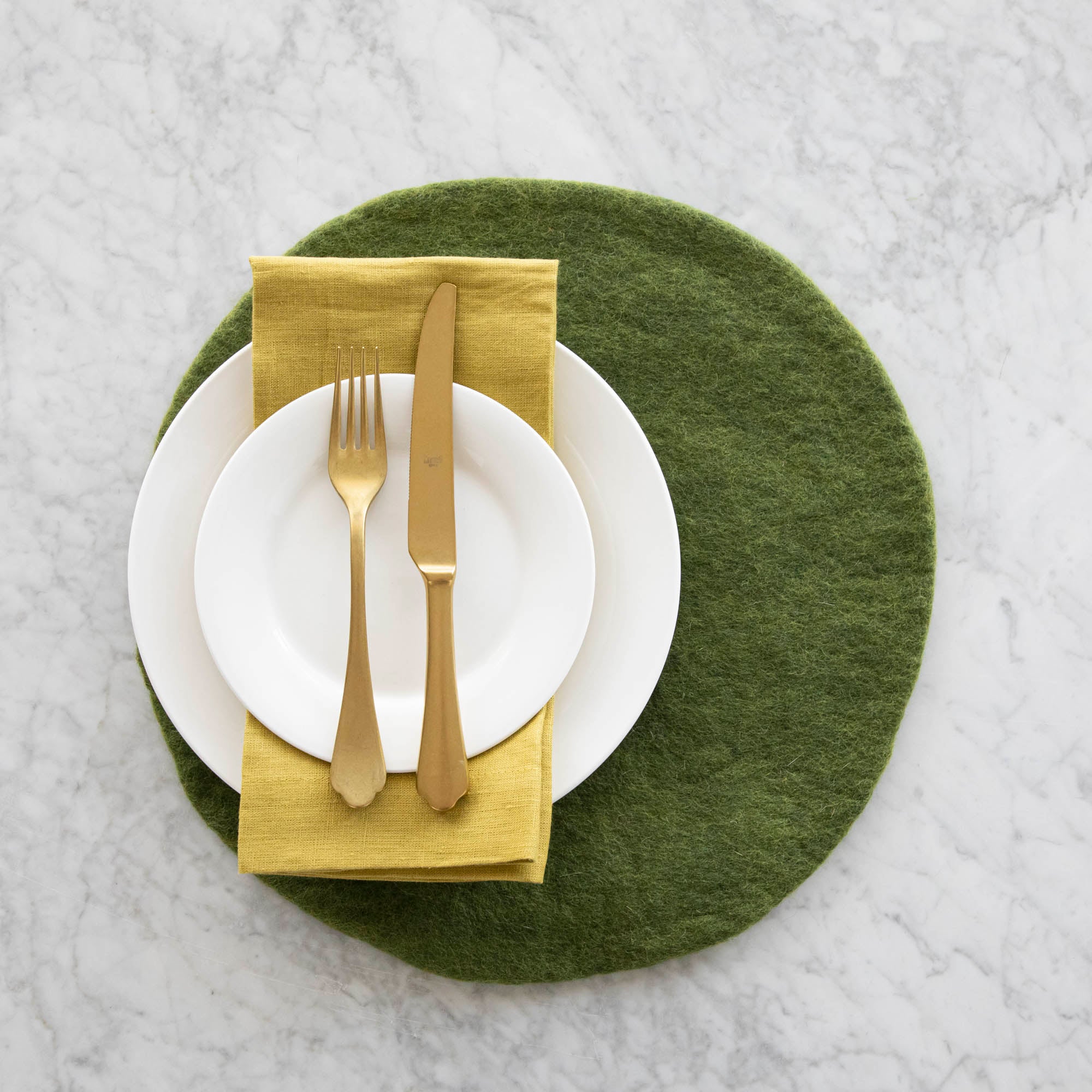 Green Felt Placemat