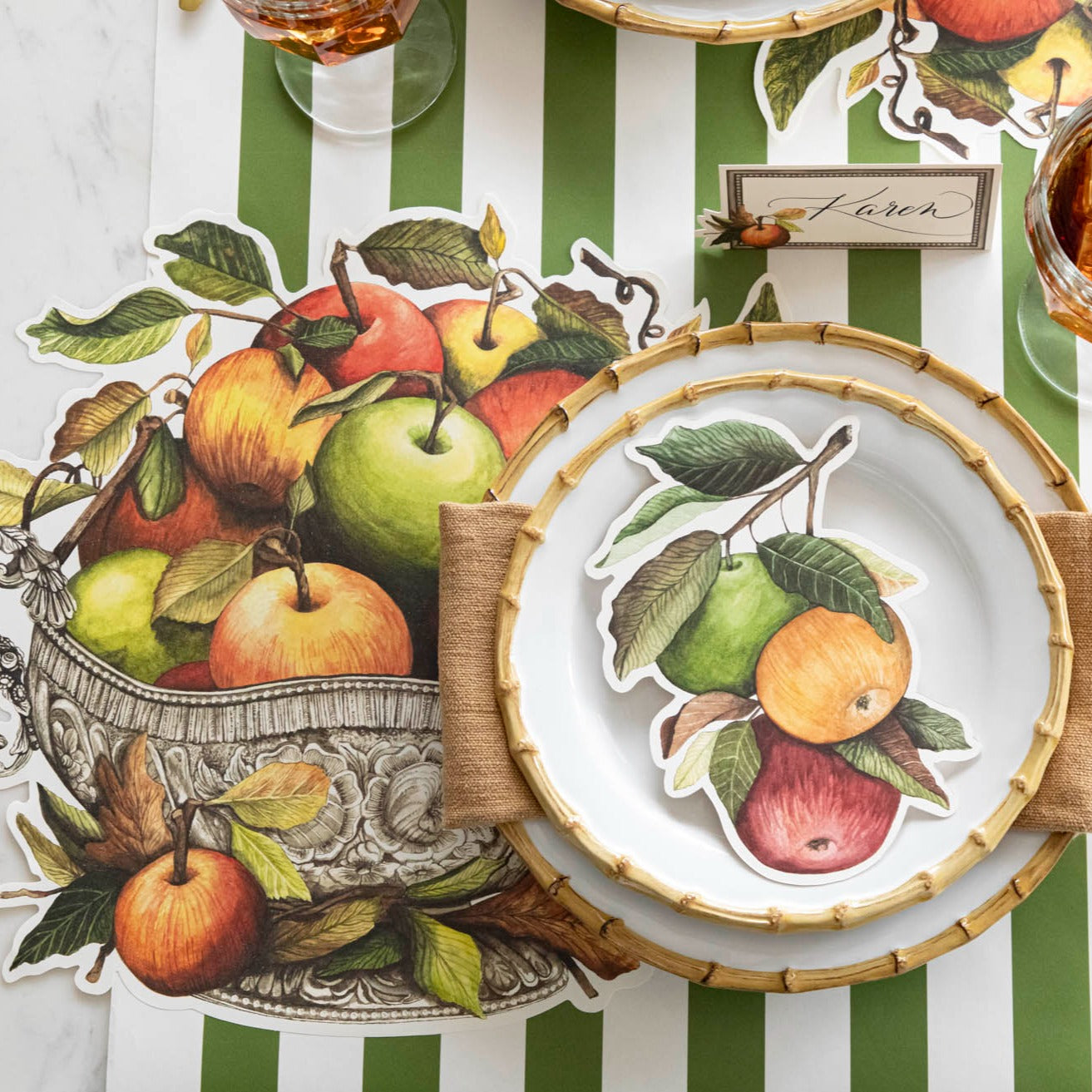 Die-cut Apple Arrangement Placemat