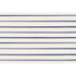 Evenly-spaced, horizontal blue lines painted on a white backgroud.