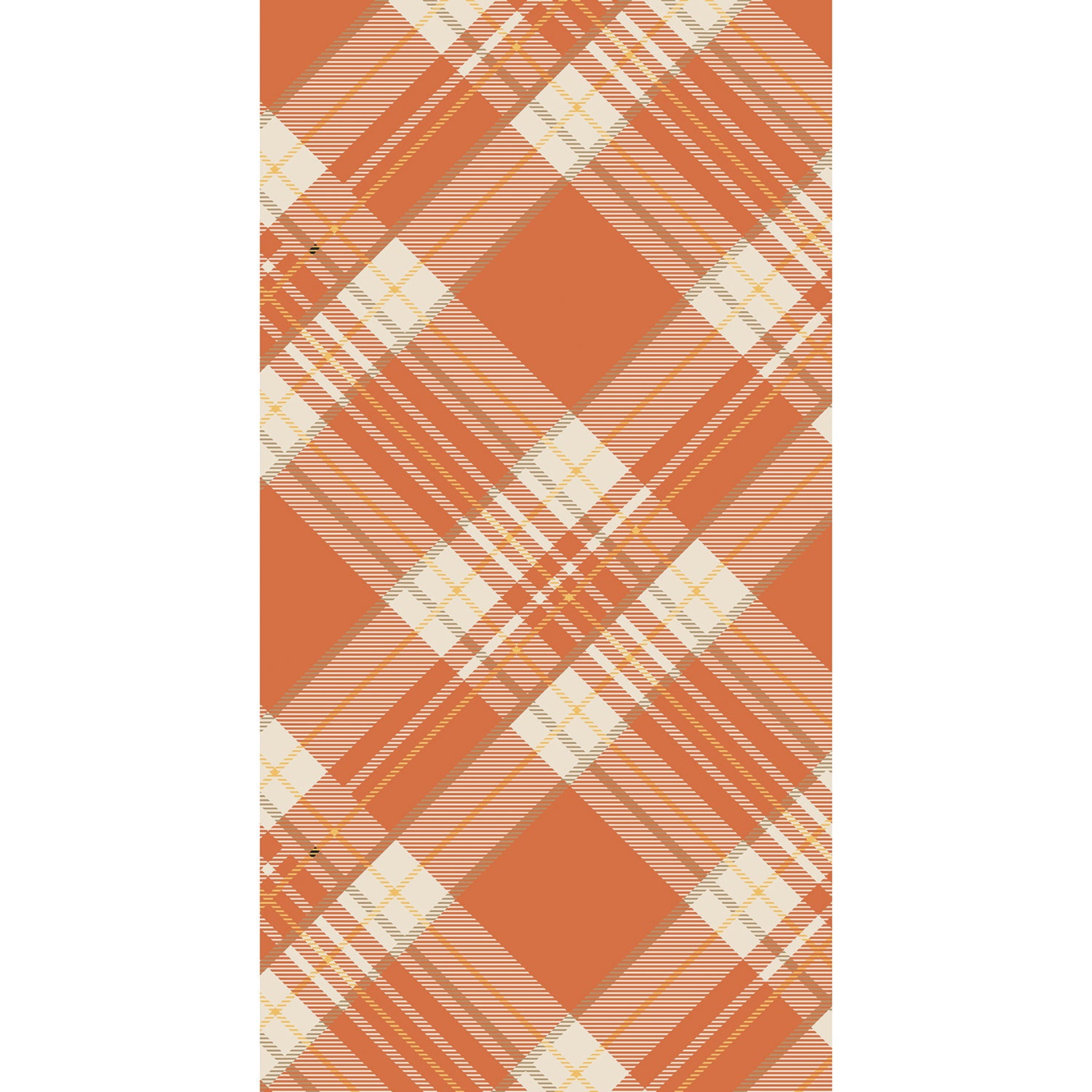 Orange Plaid Napkins