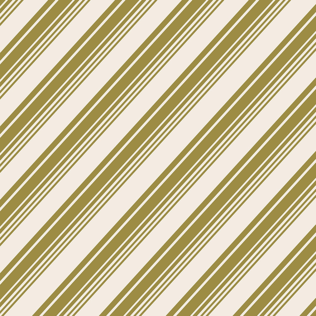 Gold Peppermint Stripe Cocktail Napkins