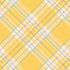 The Yellow Plaid Cocktail napkin with lines of purple and blue.