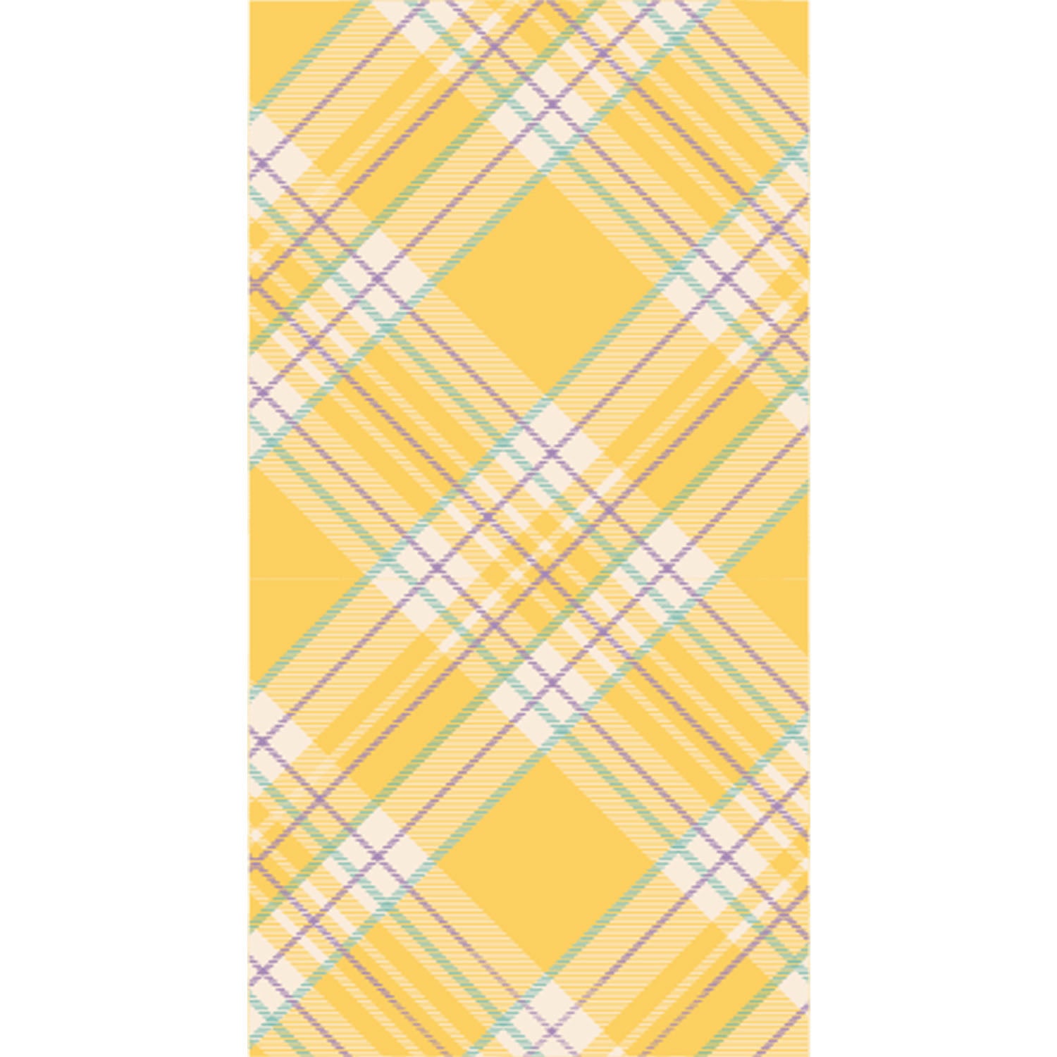 Yellow Plaid Guest Napkin