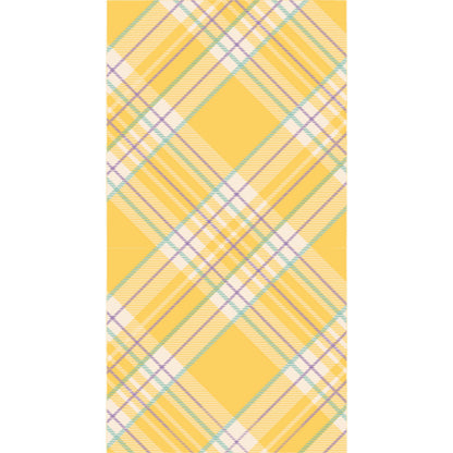 Yellow Plaid Guest Napkin