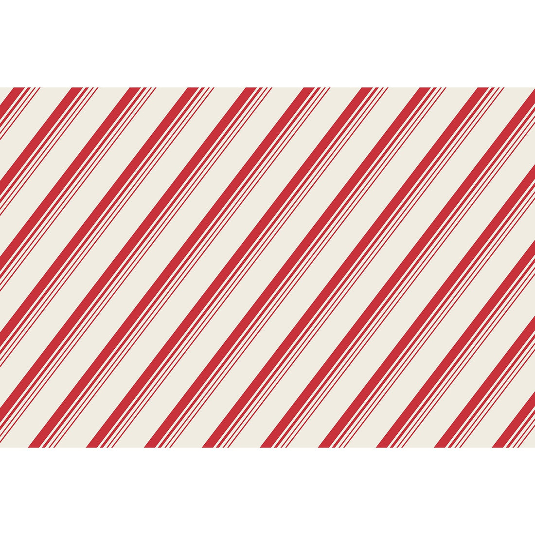 A Peppermint Stripe Placemat on a white background.