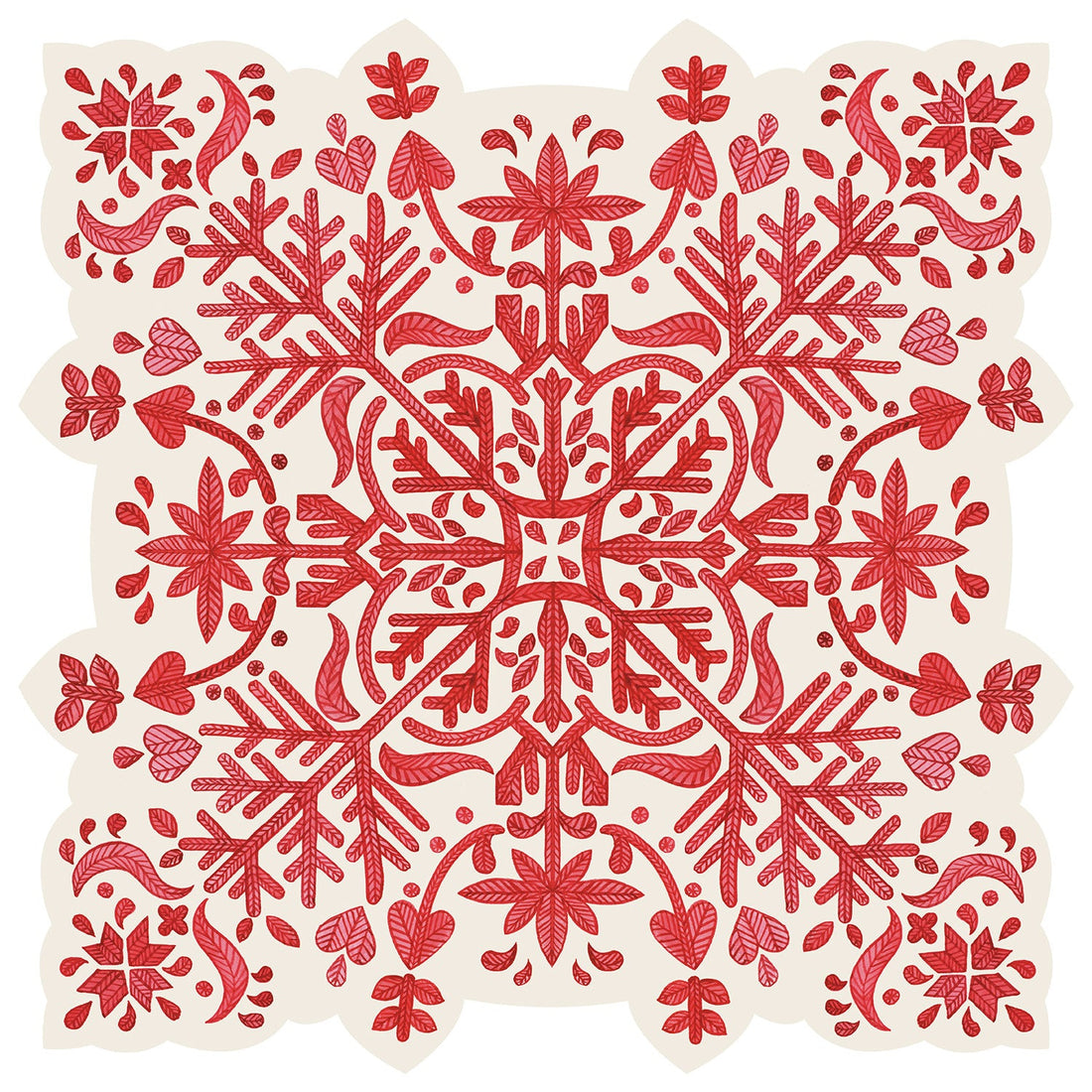 Die-cut Fair Isle Snowflake Placemat