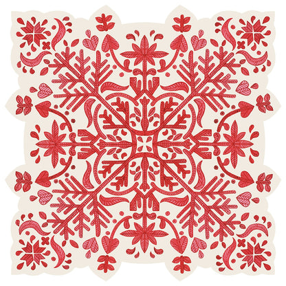 Die-cut Fair Isle Snowflake Placemat