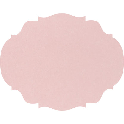 The Die-cut Pink French Frame Placemat made from a fun pink paper stock.