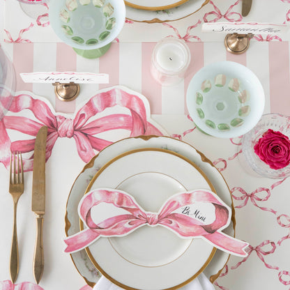 Pink Classic Stripe Runner under the Pink Bow Story products.