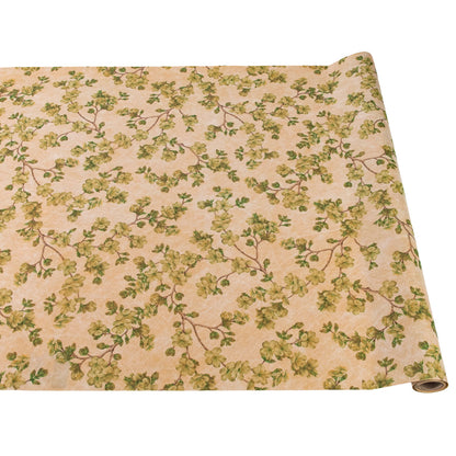 Green Cherry Blossom Runner featuring a pattern of green cherry blossoms on a specialty paper.