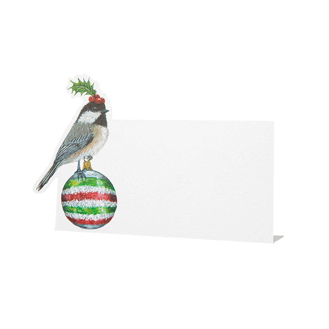 Christmas Chickadee Place Card