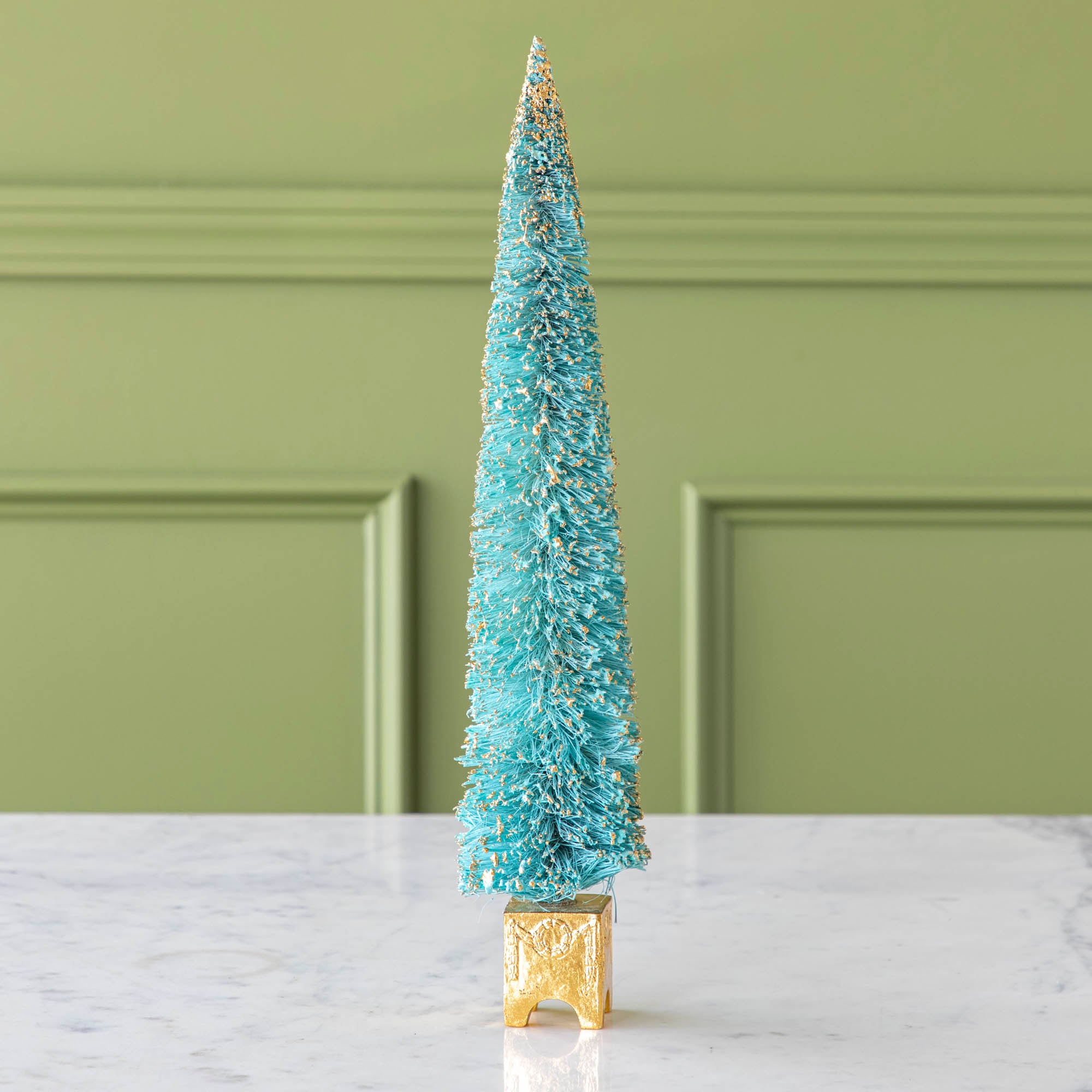 Large Gilded French Forest Sisal Tree