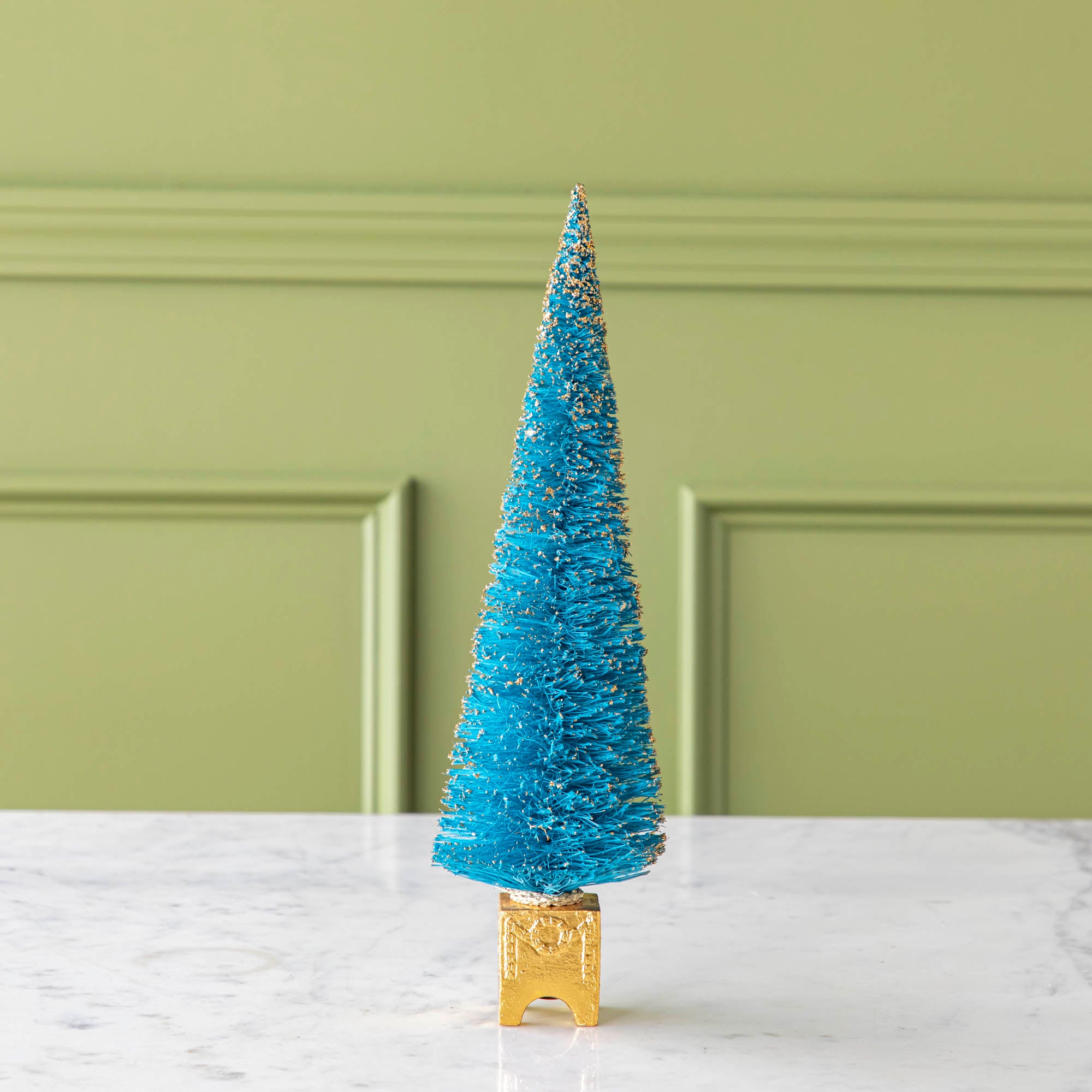 Large Gilded French Forest Sisal Tree