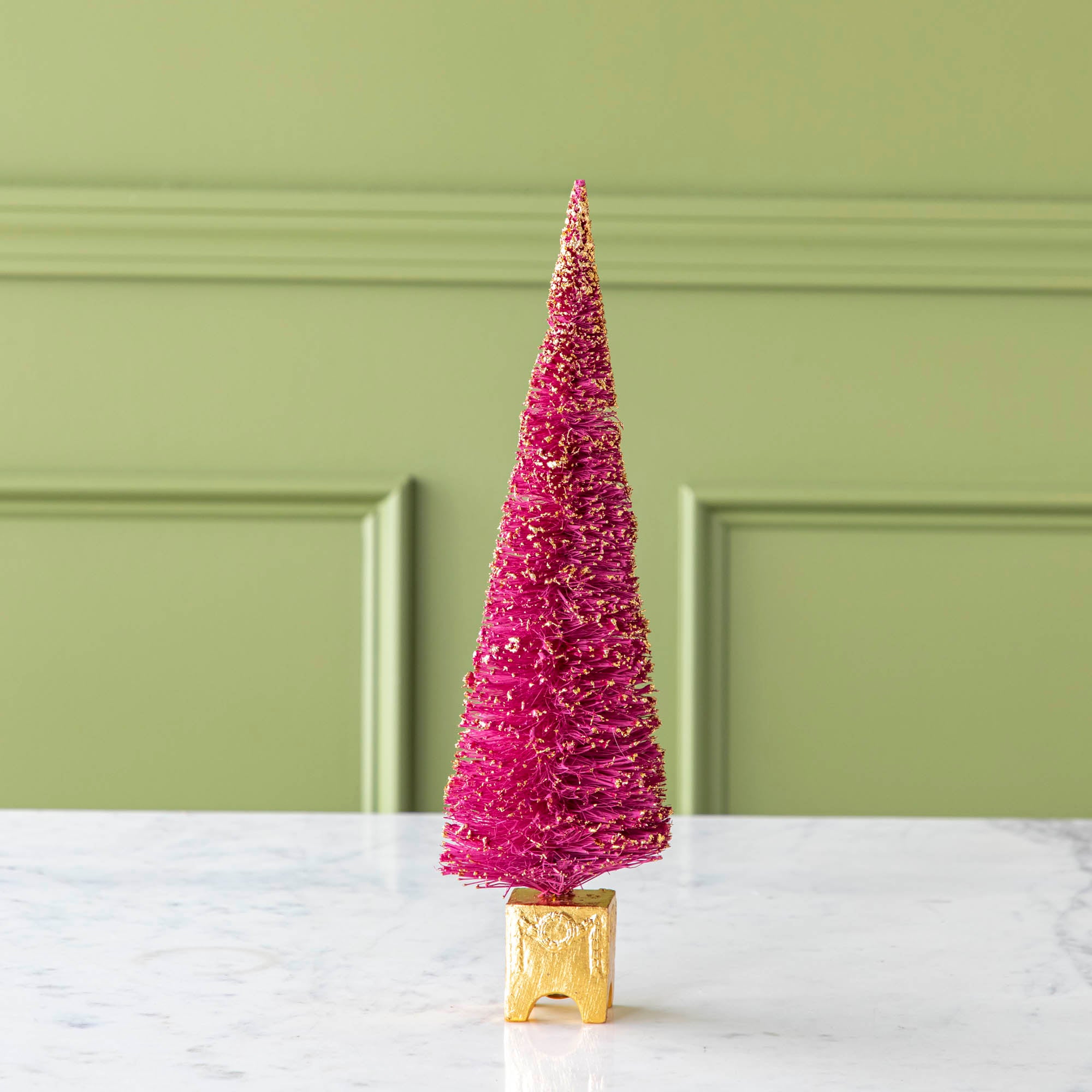 Large Gilded French Forest Sisal Tree