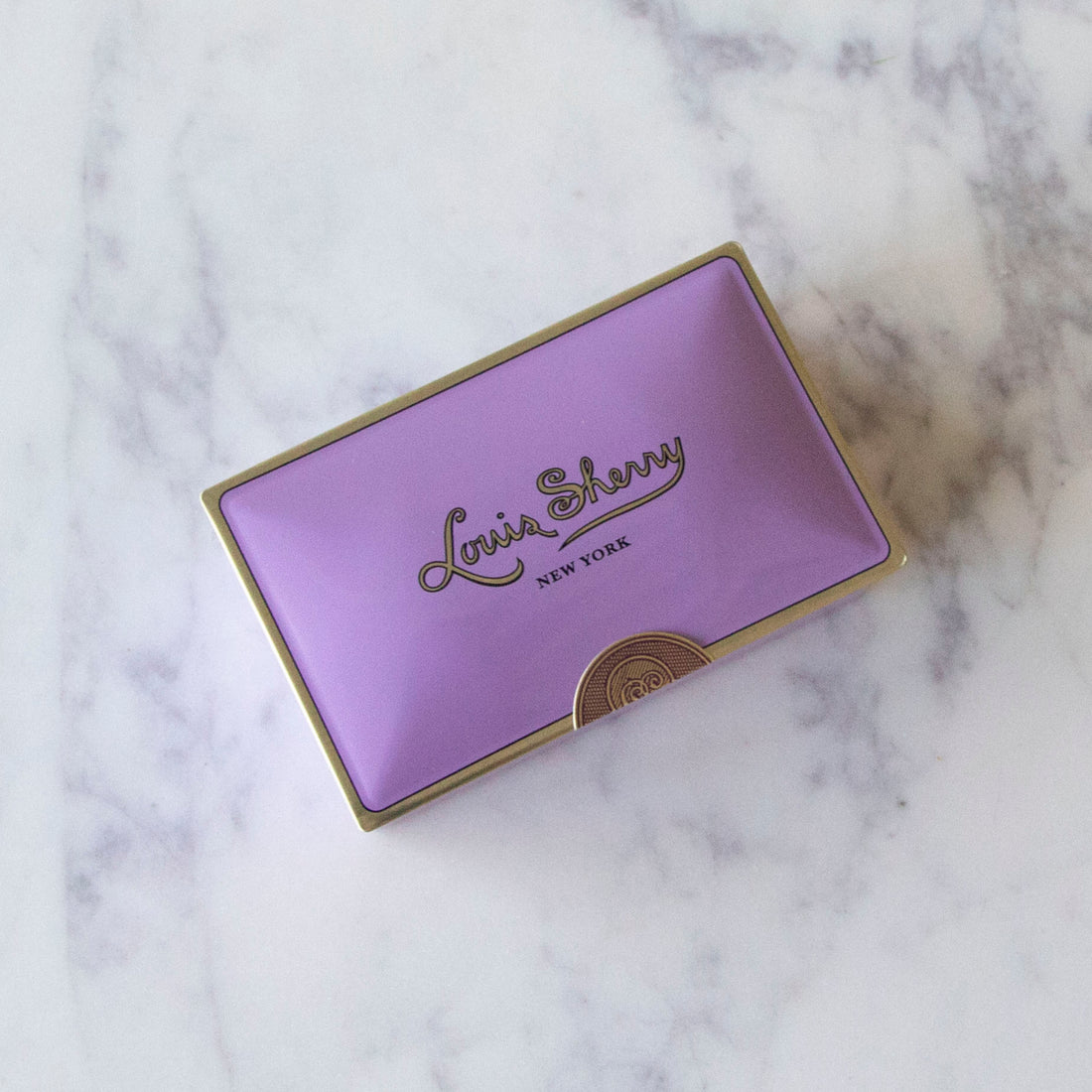 2-Piece Amethyst Louis Sherry Chocolate Box.