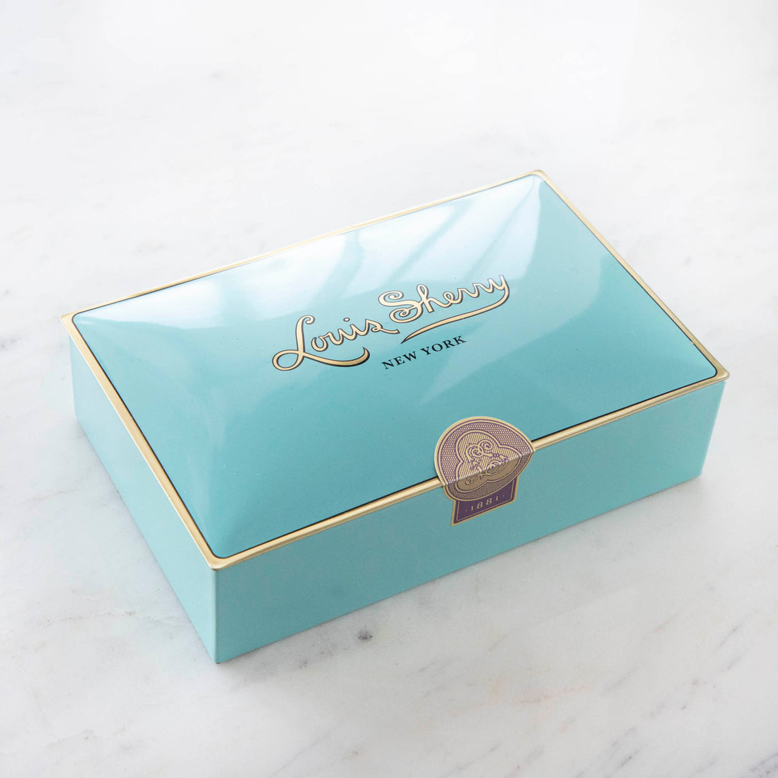 2-Piece Nile Blue Louis Sherry Chocolate Box