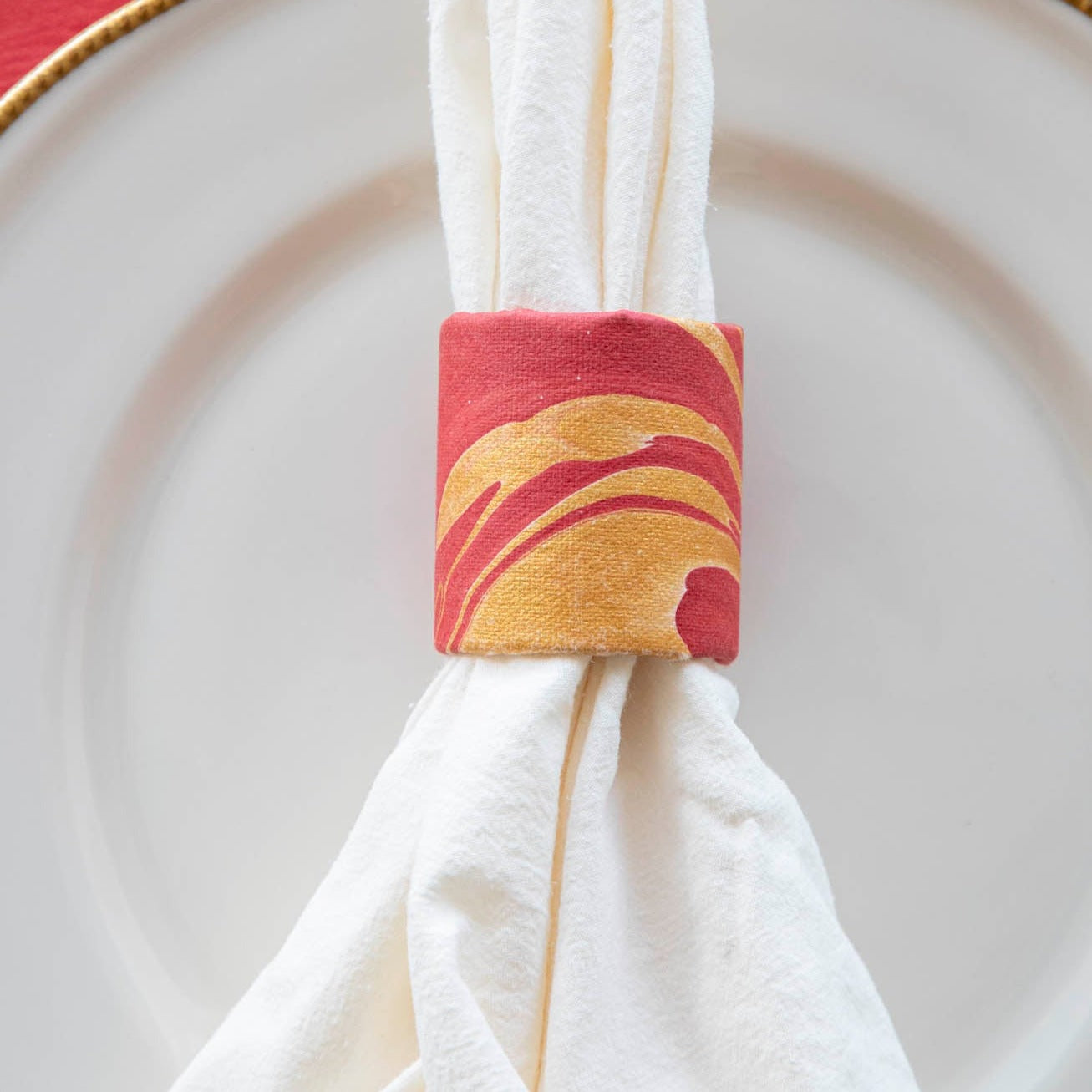 Vein Marbled Napkin Rings