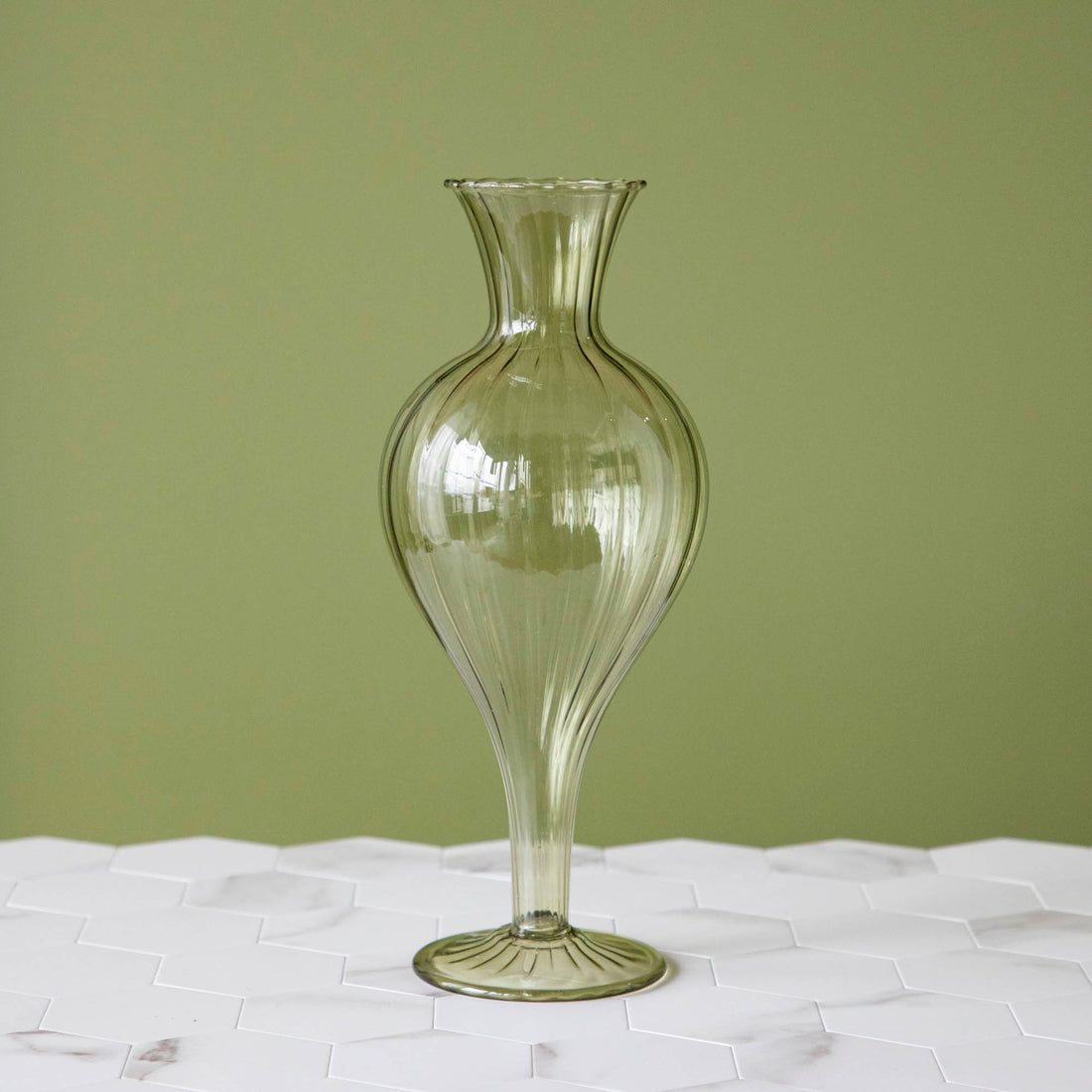 Green Vintage Boutique Vase