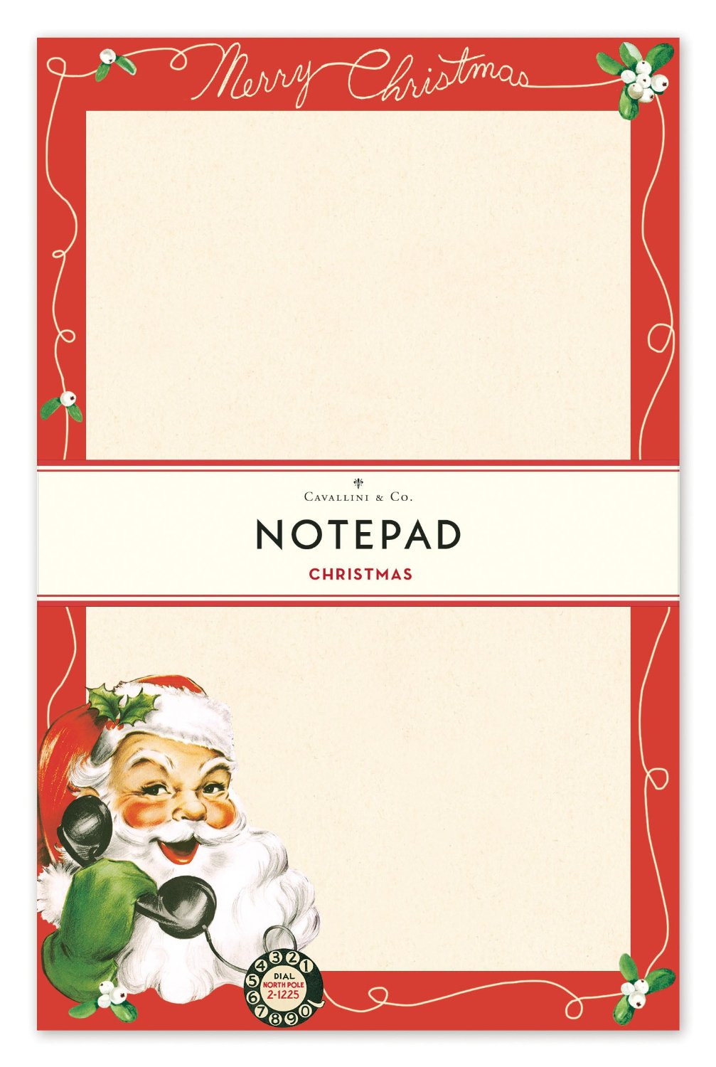 Santa Notepad with its belly band