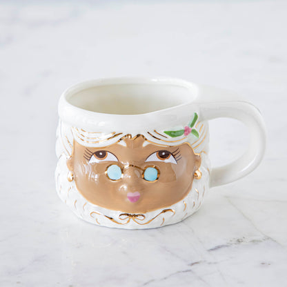 Brown Mrs. Papa Noel Mug