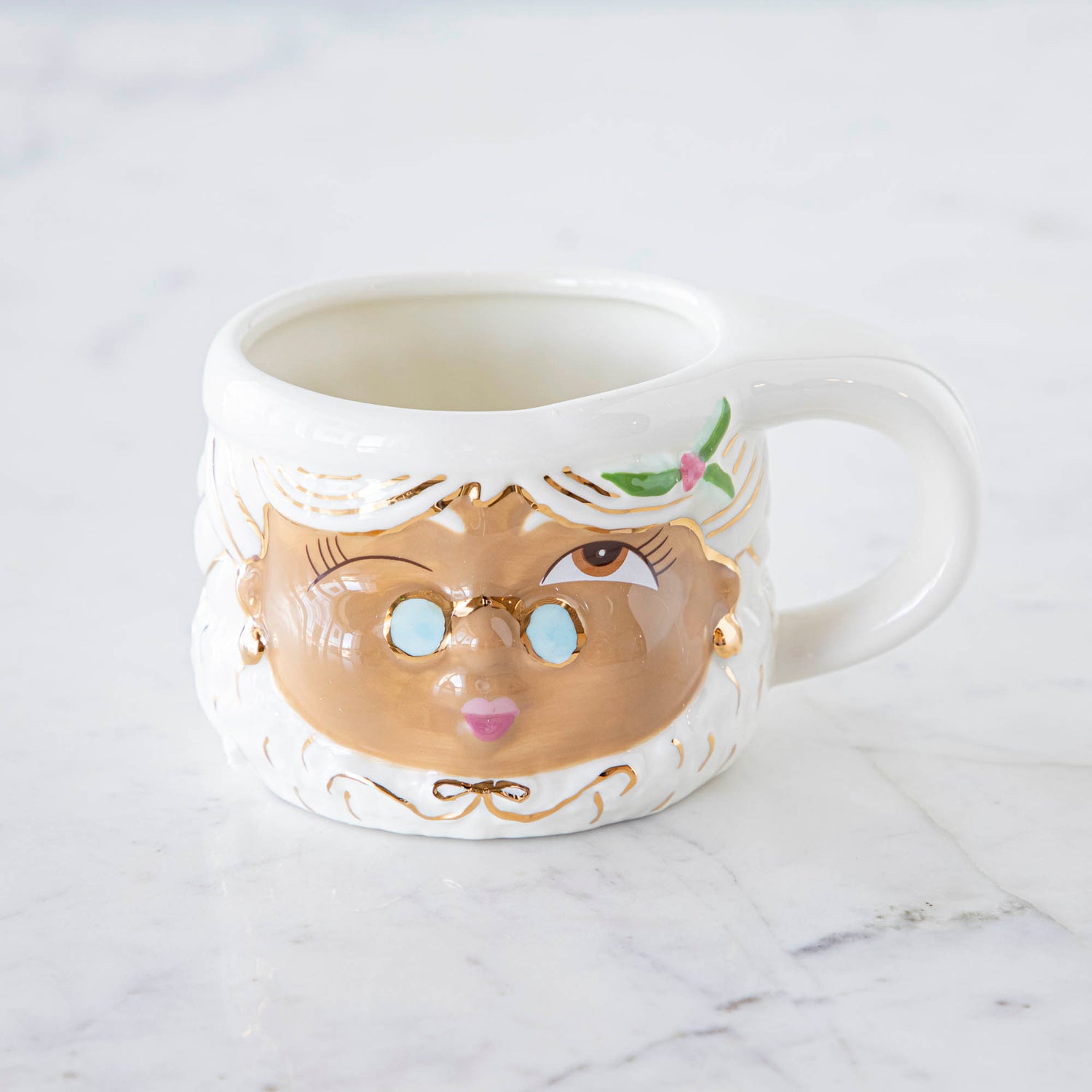 Brown Mrs. Papa Noel Mug