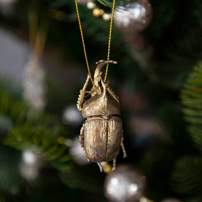 Gold Beetle Ornament