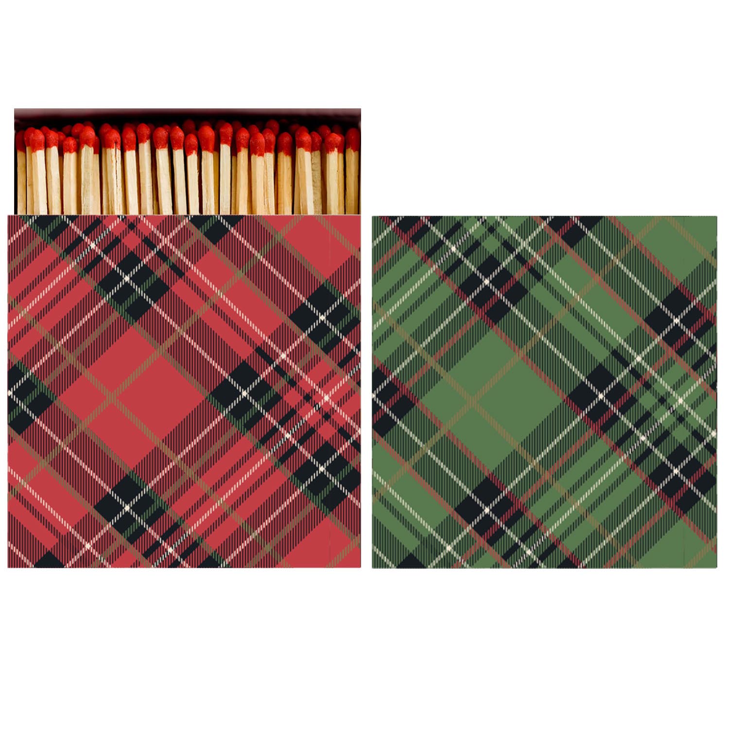 Red &amp; Green Plaid Matches