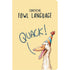 The front cover of the Fowl Language Notebook is light yellow with an illustration of a white duck in a party hat saying "QUACK!", with the caption above reading "Contains Fowl Language".