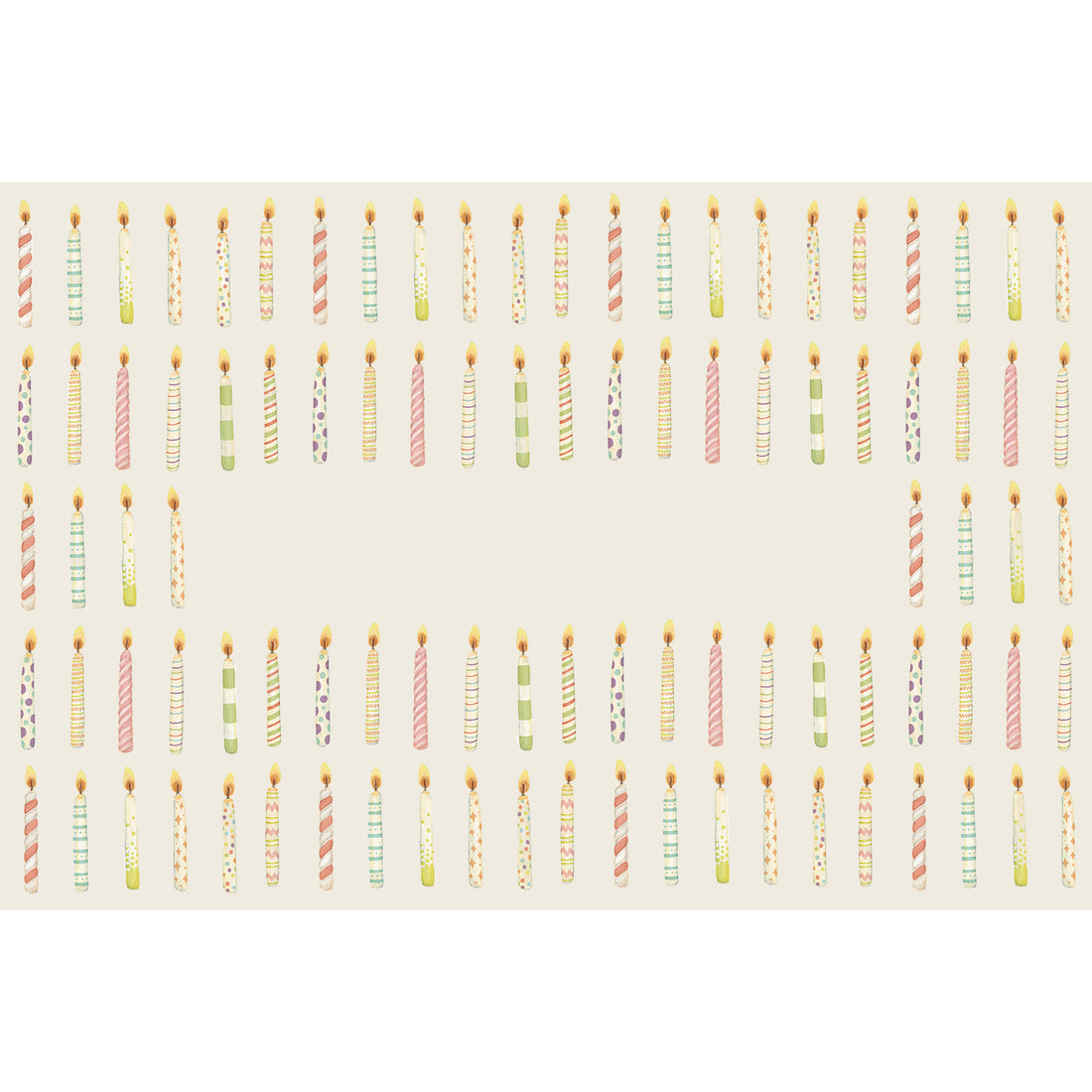 Birthday Candles Personalized Placemat