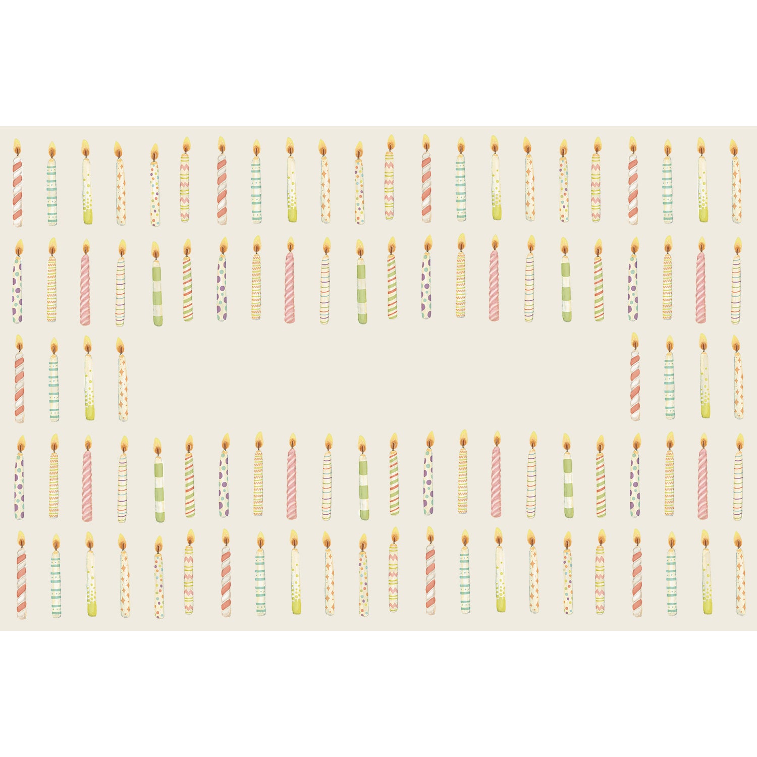 Birthday Candles Personalized Placemat