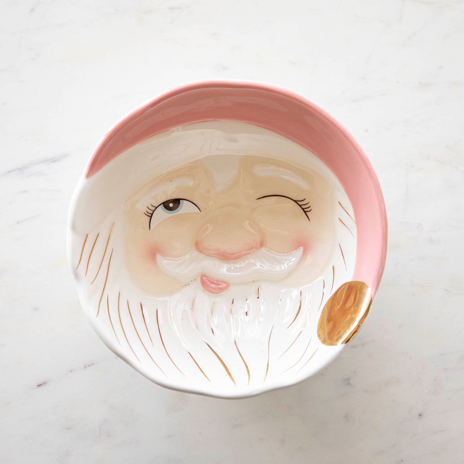 Papa Noel Mint or Pink Bowl