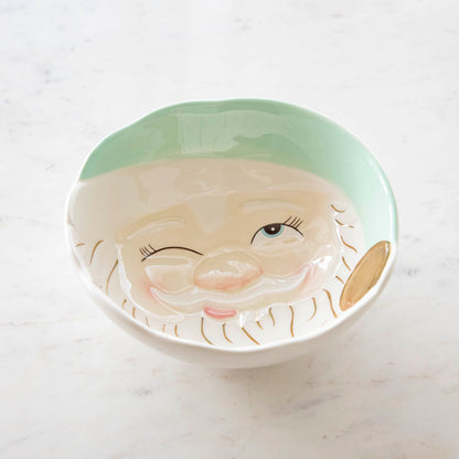 Papa Noel Mint or Pink Bowl