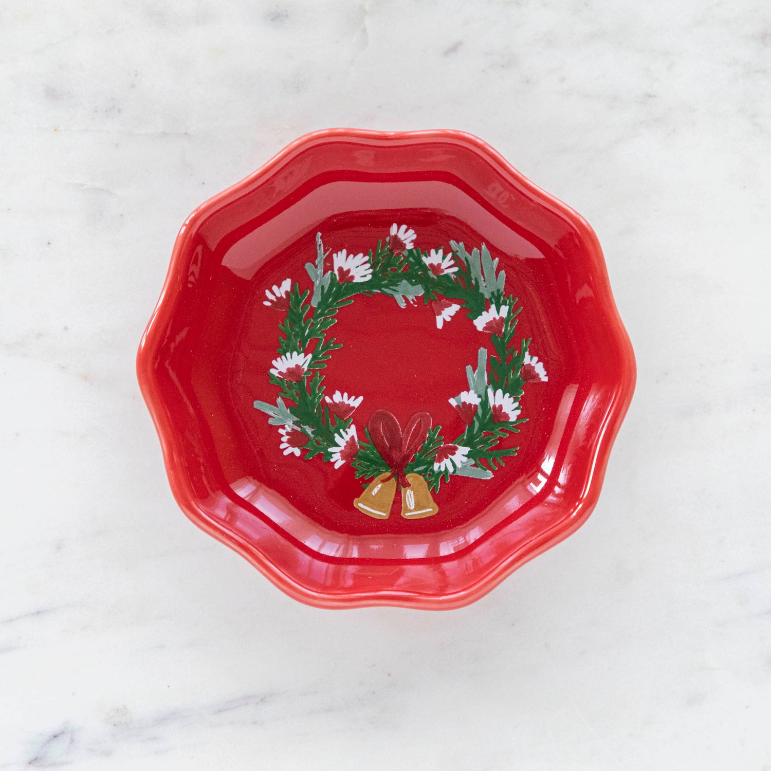 Wreaths Shaped Christmas Pinch Bowls